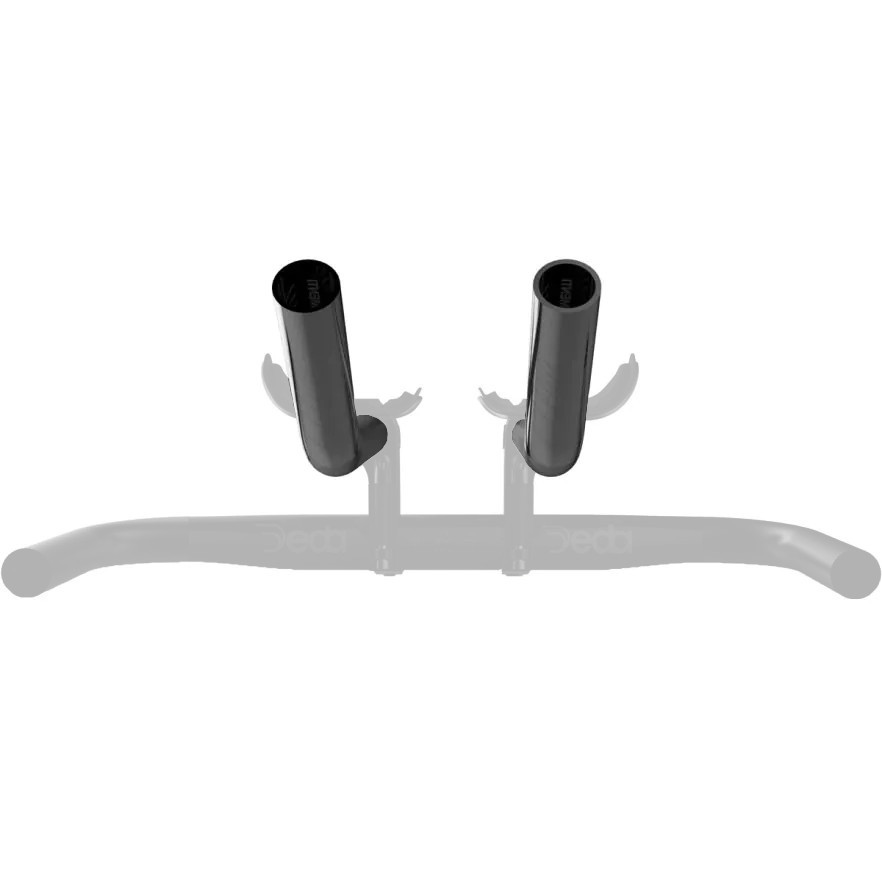 Deda CRONONERO EVO Extensions, J-bend, Aluminum, 370 mm length, 50