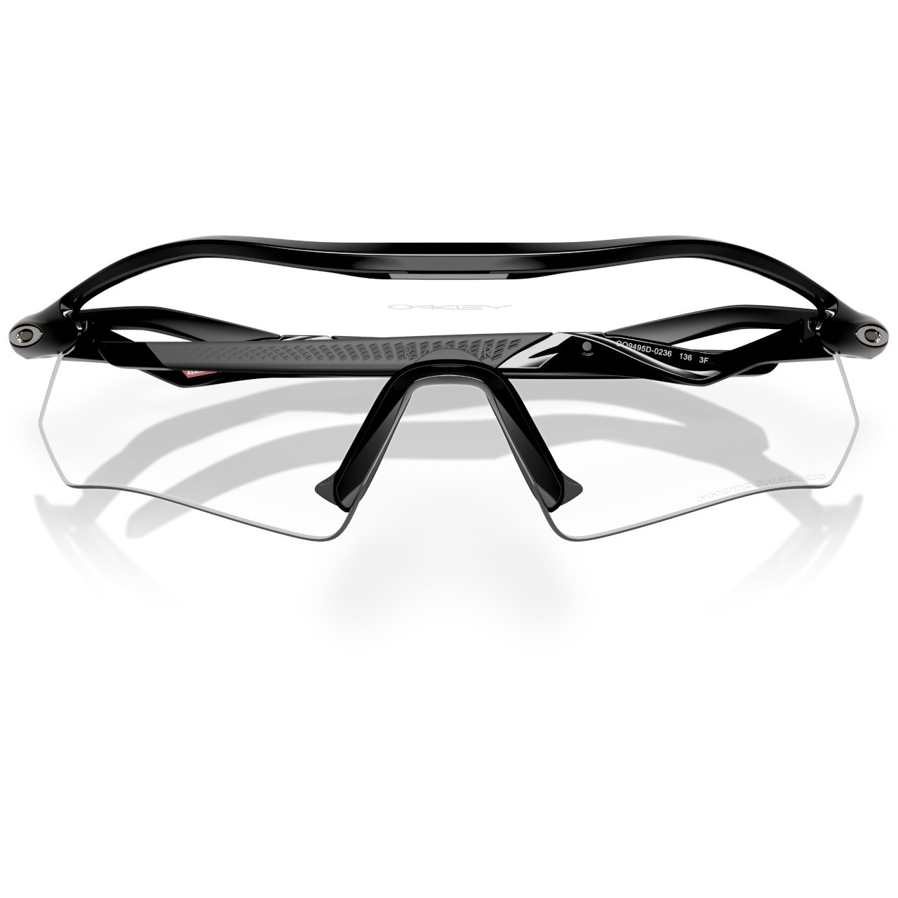 Oakley Radar Plate Polished Black w/Clear to Black Iridium