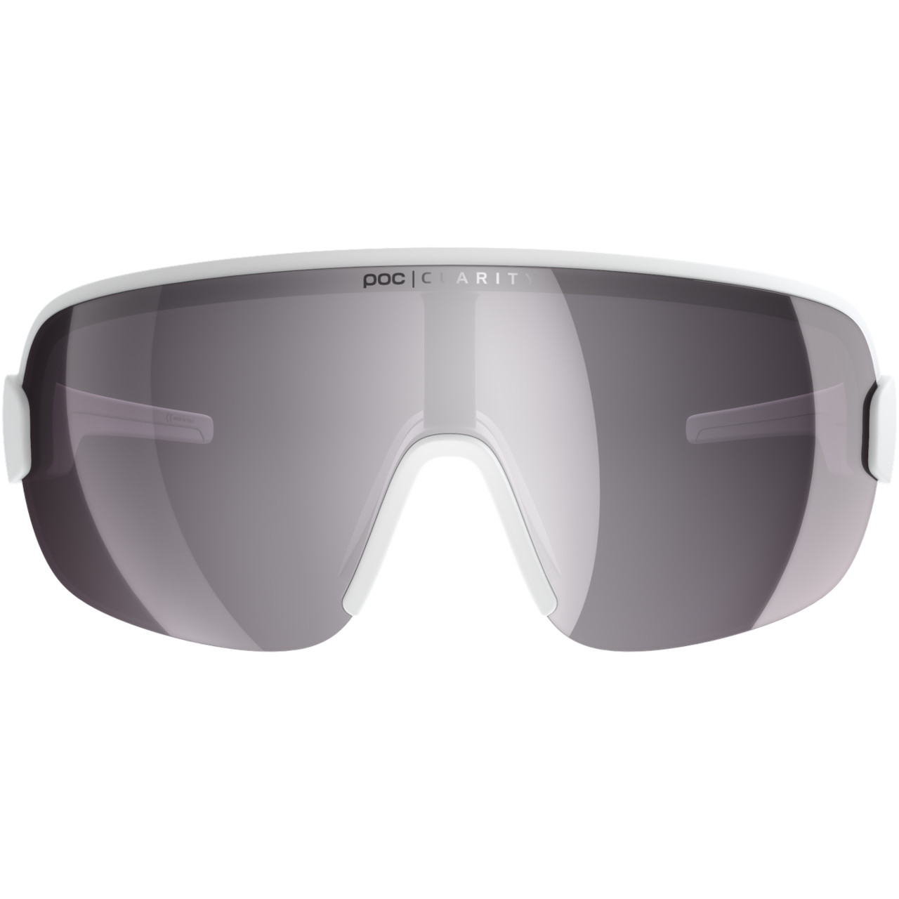 POC Aim Glasses Hydrogen White/Clarity Road/Sunny Silver Lens - Pushys