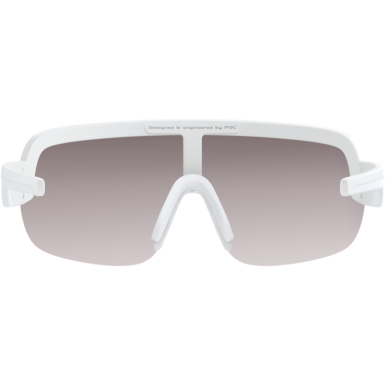 POC Aim Glasses Hydrogen White/Clarity Road/Sunny Silver Lens - Pushys