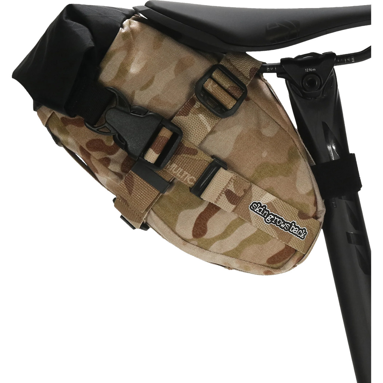 skingrowsback Flash Pak Saddle Bag - Brown Camo - Bikebug - Bikebug