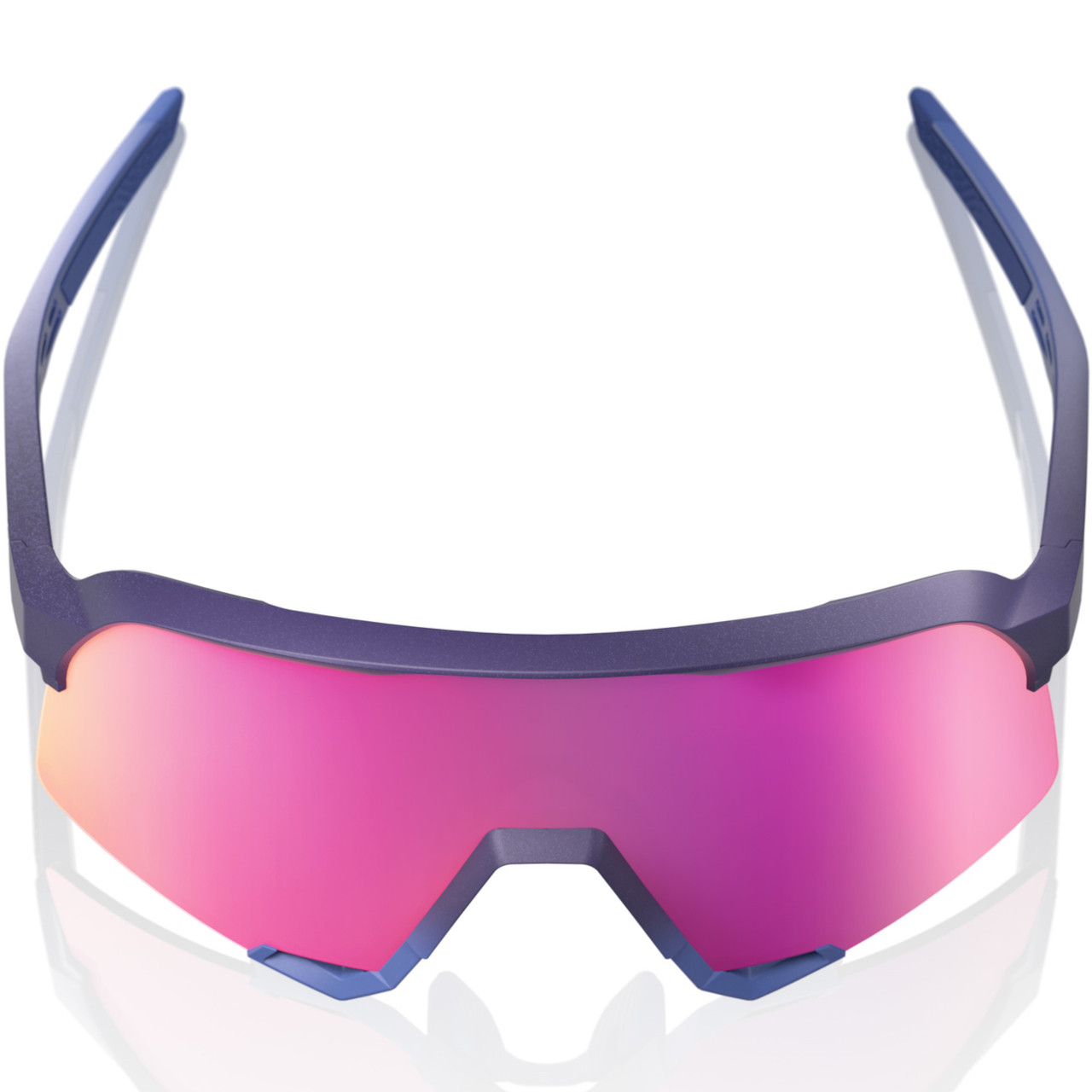 100% S3 Sunglasses Satin Storm Metallic Purple Mirror - Pushys