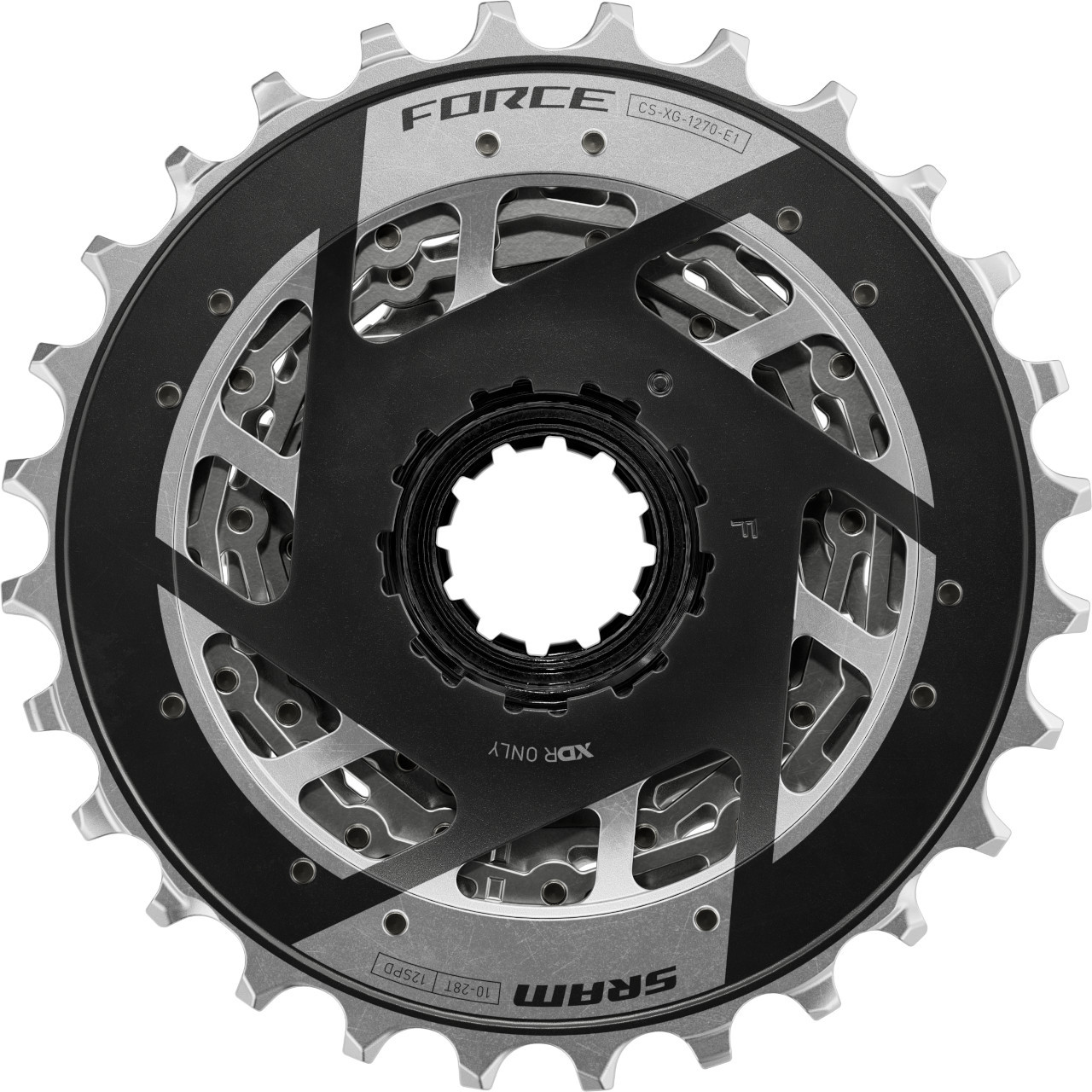 SRAM XS-1270 Transmission Cassette Black - 10-52T | The Brig SRAM