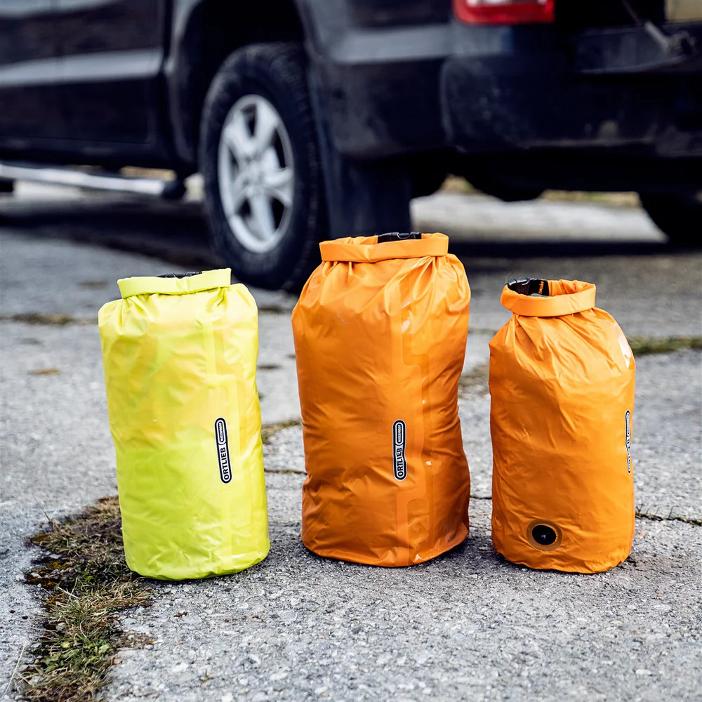Ortlieb 22L PS10 Compression Dry Bag with Valve Orange Pushys