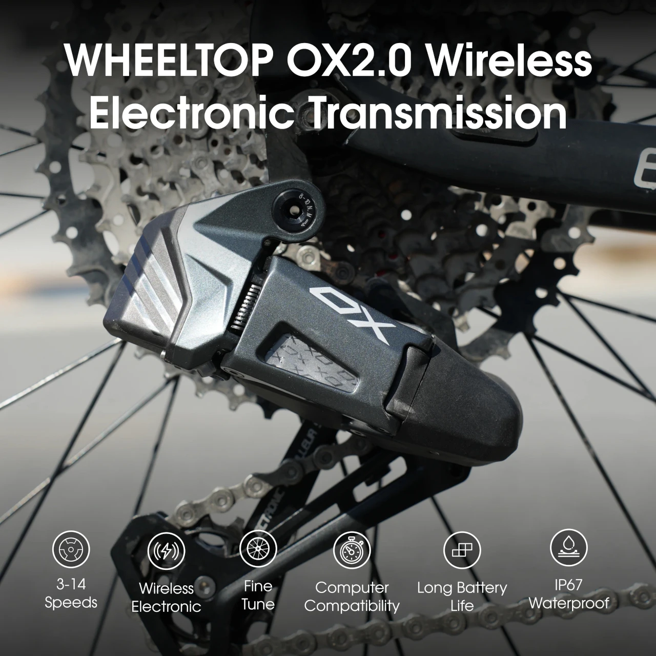 Wheeltop EDS OX 2.0 MTB Long Cage Groupset - Pushys