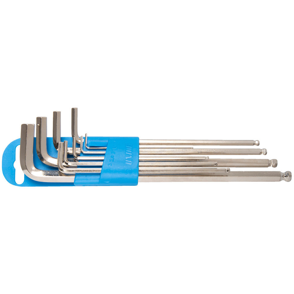 Unior Box Set of Hex Ball End Keys T Handle 9pcs - Bikebug