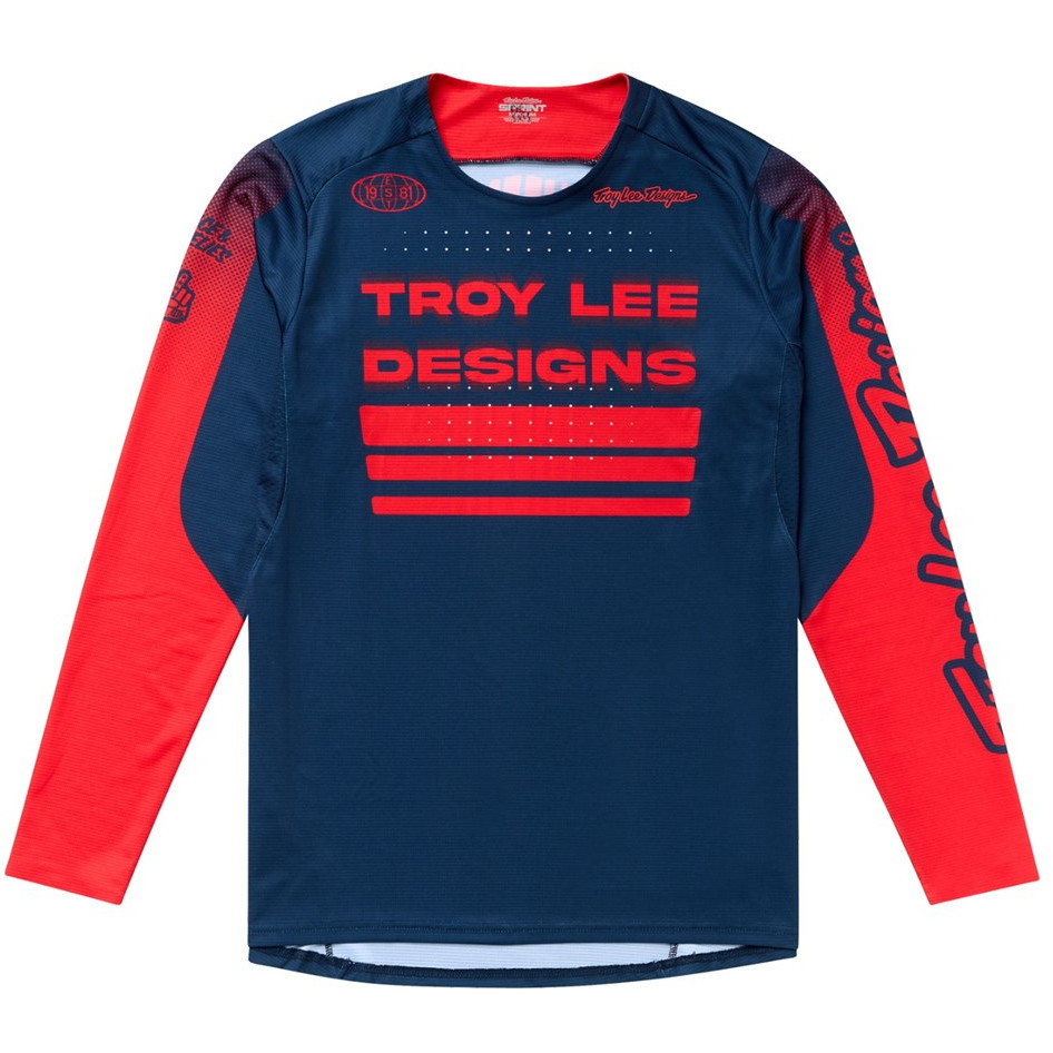 Troy Lee Designs Sprint Long Sleeve Jersey Segment Midnight - Pushys