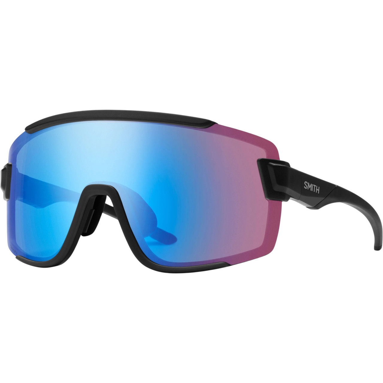 Smith Wildcat Sunglasses Matte Black W/ ChromaPop Low Light Rose