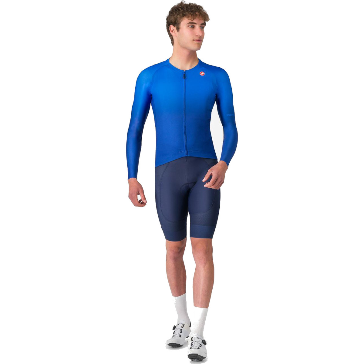 Castelli UPF Long Sleeve Jersey Azzurro Italia - Pushys