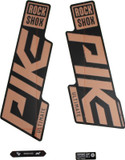 RockShox Pike Ultimate Fork Decal Kit Matte Copper Foil for High Gloss Black