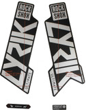 RockShox Lyrik Ultimate Fork Decal Kit Gloss Polar Foil for High Gloss Black