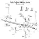 Thule ProRide 591 Roof Mounted Bike Carrier Fitting Kit