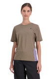 Mons Royale Womens Tarn Merino Shift Tee-Shirt Walnut / Thistle