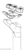 Zipp Clamp Kit (Top/Bottom) for Service Course B1 Seatpost Black