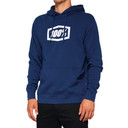 100% ICON Pullover Hoodie Fleece Navy