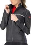 Castelli Squadra Stretch Womens Wind Jacket Light Black/Dark Grey 2021