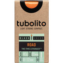 Tubolito Tubo 80mm Presta Valve Black Road Tube 700x18-32C