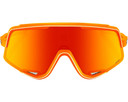 100% Glendale Sunglasses Soft Tact Neon Orange (HiPER Red Multilayer Mirror Lens)