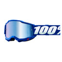 100% Accuri 2 MTB Goggles Mirror Blue Lens Blue