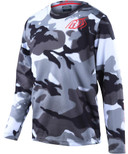 Troy Lee Designs Flowline Youth MTB LS Jersey Jersey Spray Camo White