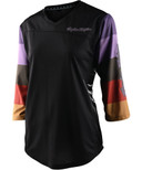 Troy Lee Designs Mischief Womens MTB 3/4 Sleeve Jersey Rugby Black