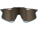 100% Hypercraft Sunglasses Matte Black (Soft Gold Mirror Lens)