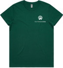 OUTDOOR24 Maple SS Womens T-Shirt Forest Green Small