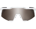 100% Speedcraft Sunglasses Matte White (HiPER Silver Mirror Lens)