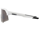 100% S3 Sunglasses Matte White (HiPER Silver Mirror Lens)