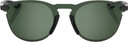 100% Legere Round Sunglasses Matte Black (Grey Green Lens)