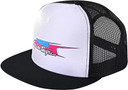 Troy Lee Designs Aero Snapback Trucker Hat Black/White 2022 Unisize