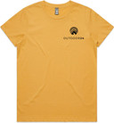 OUTDOOR24 Maple SS Womens T-Shirt Mustard X-Small