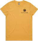OUTDOOR24 Maple SS Womens T-Shirt Mustard Large