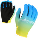 Troy Lee Designs Flowline MTB Gloves Faze Blue Yellow