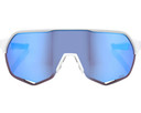 100% S2 Sunglasses Matte White (HiPER Blue Multilayer Mirror Lens)