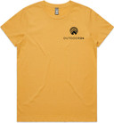 OUTDOOR24 Maple SS Womens T-Shirt Mustard X-Large
