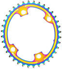 absoluteBLACK Premium Oval 110BCD 36T 4B Shimano 9100/8000 2x Rainbow Chainring