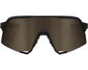 100% S3 Sunglasses Soft Tact Black (Soft Gold Mirror Lens)