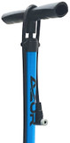 Azur Dual Scale 160psi Analog Gauge Floor Pump Blue/Black