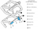 Crank Brothers Stamp Pedal Right Spindle Replacement 2016-Current