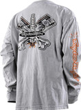 Troy Lee Designs 40th Anniversary Piston Bone Youth MTB LS Shirt Grey Mineral Wash