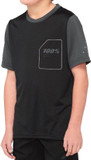 100% Ridecamp Youth Jersey Black/Charcoal