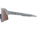 100% S3 Sunglasses Soft Tact Stone Grey (HiPER Crimson Silver Mirror Lens)