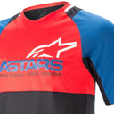 Alpinestars Drop 8.0 SS Jersey Mid Blue/Bright Red 2022