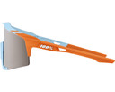100% Speedcraft Sunglasses Soft Tact Two Tone (HiPER Silver Mirror Lens)