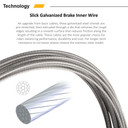 Jagwire Mountain Brake Cable SRAM/Shimano Slick Galvanized 1.5 x 2750mm