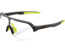 100% S2 Sunglasses Soft Tact Cool Grey (Photochromic Lens)