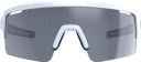 BBB Fuse Sunglasses Matte White/Black Frame Smoke Flash Mirror Lens