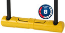 Abus Ultra 402 U-Bolt 230 x 11mm Scooter Lock + SH34 Bracket Yellow