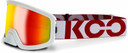 KOO Edge MTB Goggles White/Red with Red Mirror Lens